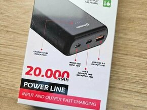 Powerbanka SWISSTEN POWER LINE 20000 mAh,20W Power Delivery