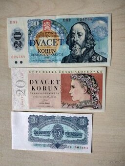 predám staré bankovky československo
