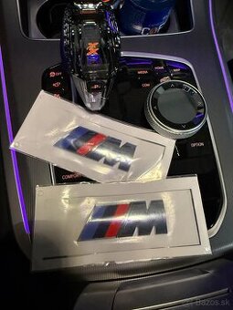 bmw M logo 7.3x2.7cm 2ks