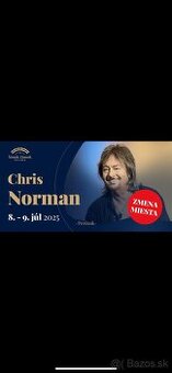 2 lístky CHRIS NORMAN 8.7.2025