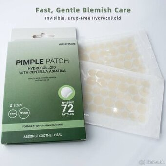 Hydrokoloidné náplasti na akné s kyselinou salicylovou 72 ks