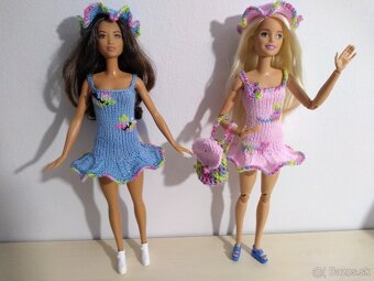 Oblečenie šaty rolák kožuch nohavice čiapky na bábiky barbie