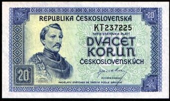 Bankovka 20 koruna