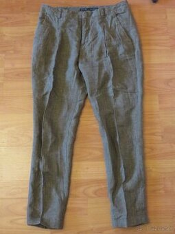 Dámske ľanové nohavice - veľ. 36 - ZARA