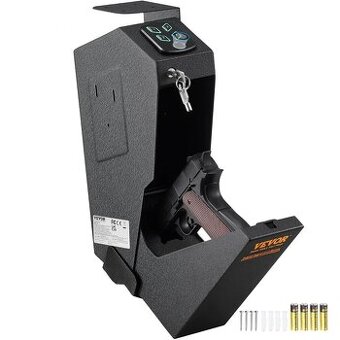 Biometrický trezor na zbraň s 3 kombináciami