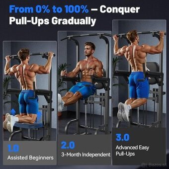 Multifunkčná posilňovacia veža Sportsroyals Power Tower Pull