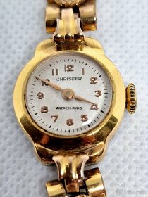 Dámske pozlátené hodinky CHRISFER, vintažne