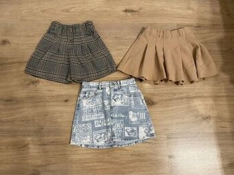 Mix sukní pre dievča (ZARA, h&m)