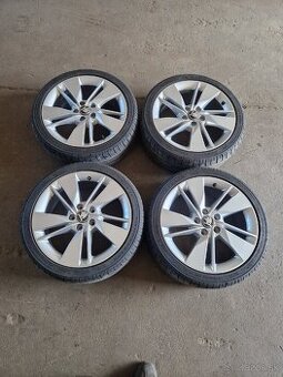 Alu disky 5x112 R18 aj pneumatiky 225/40 R18