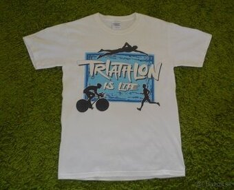 Tričko triatlon biele