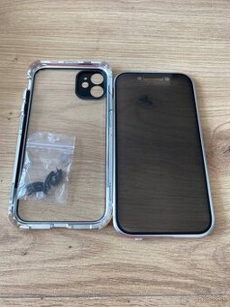 Magnetický strieborný kryt iPhone 11