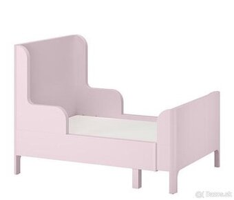 Predám 2 kusy ružovej detskej rastúcej postele Ikea