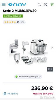 Kuchynský robot Bosch MUM Serie 2 MUMS2EW30