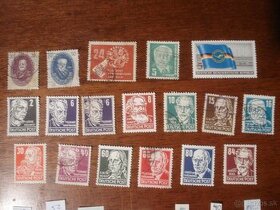 Rôzne známky NDR Turecko Švajčiarsko Francúzsko Holandsko...