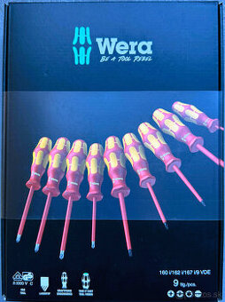 Wera 9 dielna sada šrubovakov