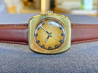 Československé mechanické vintage retro hodinky PRIM Masívne