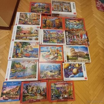 Predám puzzle 500 - 3000 dielikov