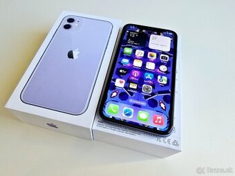 APPLE IPHONE 11 128gb PURPLE ,ZDRAVIE BATERKY 100%