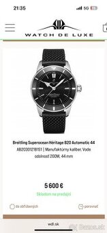 BREITLING SUPEROCEAN HERITAGE B20 AUTOMATIC 44