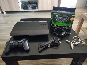 Predám PS3 Super Slim 320 GB + 2×ovládač.Rezervované do 16.6