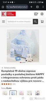 Detská postieľka s matracom