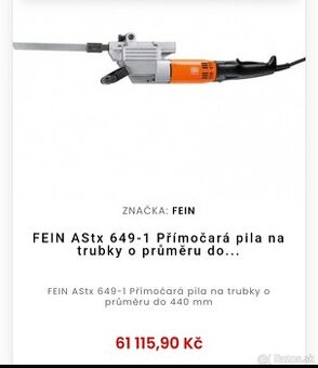 Fein AStx 649 Priamočiara píla na rezanie do 440 mm