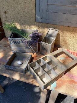 Sada 4 dekoratívnych krabičiek