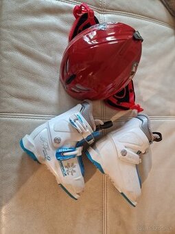 Detská lyžiarska výbava – lyžiarky Nordica + prilba