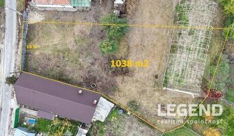 Stavebný pozemok Nesvady, 1038 m2, všetky siete, blízko kúpa