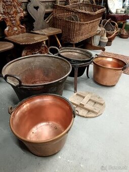 Staré medené kotle