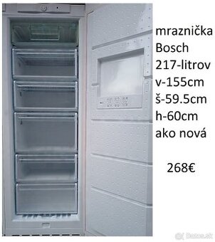 predám mrazničku BOSCH -Gorenie-Zanussi -Candy