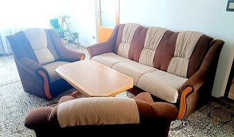 Sedacia súprava 3+1+1 rozkladacia