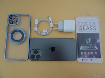 iPhone 12 PRO MAX 128GB GRAPHITE - ZÁRUKA 1 ROK-100% BATERIA