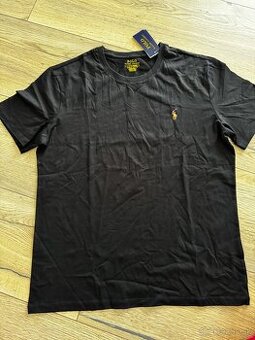 Tričko Ralph Lauren čierne basic L