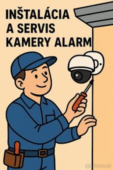 Montáž servis kamery alarm