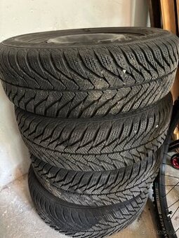 Zimne pneumatiky 185/60 R14 82T, + disky , skoda fabia