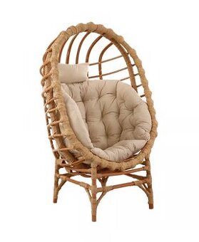 Kreslo kokón Gardins II prírodná farba