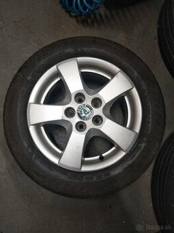 Alu 5 x 100 R 14 + zimné pneu.