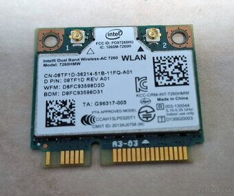 Predám Intel Dual Band Wireless-AC 7260HMW