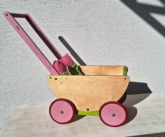 Detský drevený kočík HABA