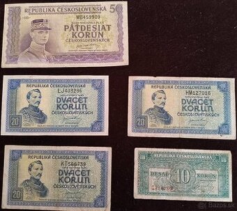 BANKOVKY: LONDÝNSKÁ EMISIA- 1945 b.l.(bez letopočtu)