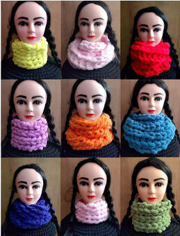 Posledné kusy pletený nákrčník alebo kruhový šál