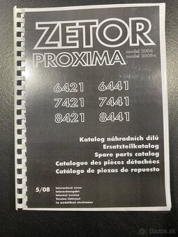 Katalog nahradnych dielov traktor zetor proxima