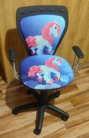 Detská otočná-polohovateľna PC stolička