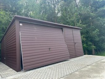 Plechová garáž 5x5m