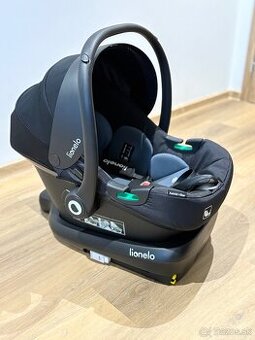Autosedačka + isofix: Lionelo Astrid i-Size Set Black Grey