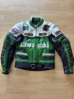 Kožená moto bunda Kawasaki
