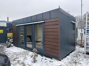 Kancelária 6x3m WC-klimatizacia.Železný rám