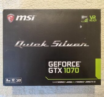 Msi GeForce GTX 1070 Quick Silver 8G OC