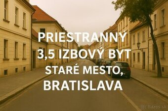 Na predaj: Priestranný 3,5-izbový byt - Palisády, Bratislava